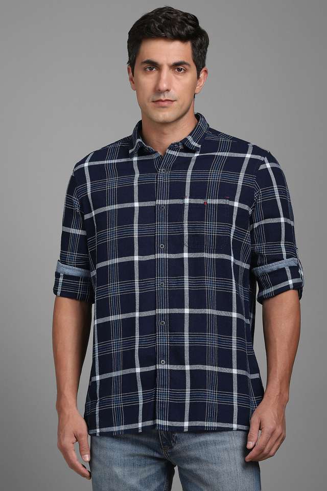 Checks-Cotton-Slim-Fit-Men-s-Casual-Wear-Shirt