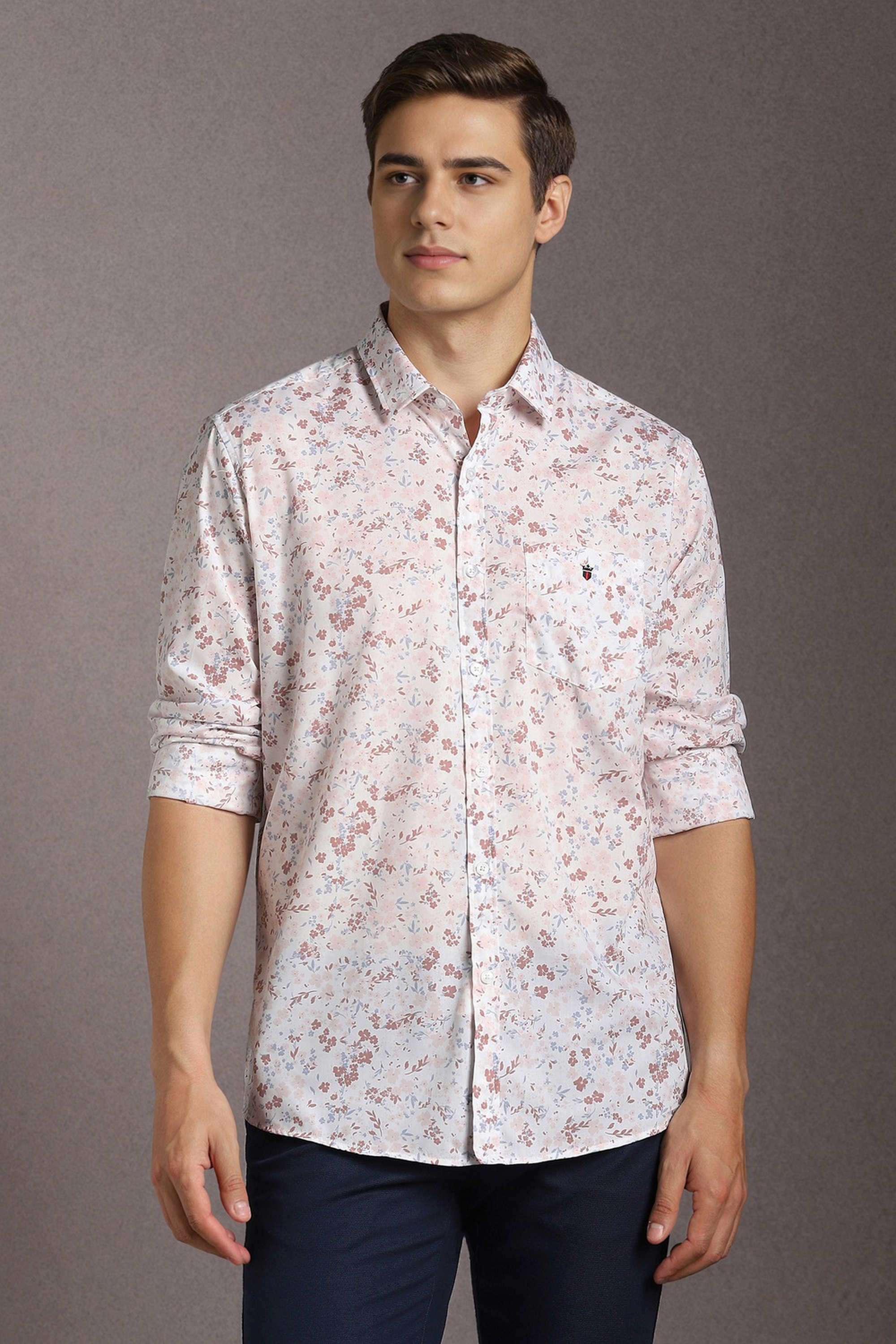 Printed-Cotton-Blend-Slim-Fit-Men-s-Casual-Wear-Shirt