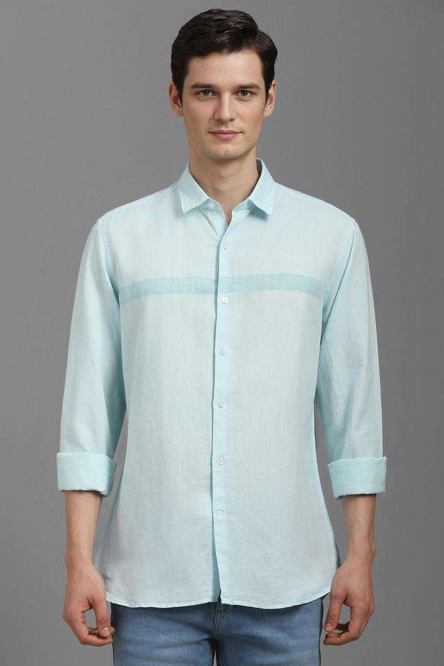 Textured-Blended-Fabric-Slim-Fit-Men-s-Casual-Shirt