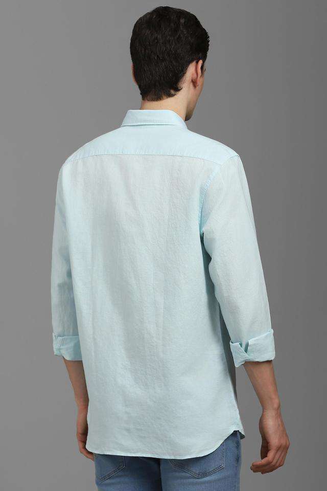 Textured-Blended-Fabric-Slim-Fit-Men-s-Casual-Shirt