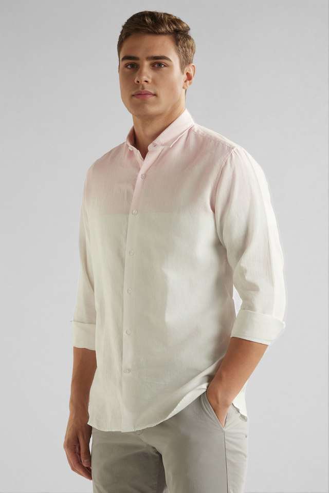 Textured-Blended-Fabric-Slim-Fit-Men-s-Casual-Wear-Shirt
