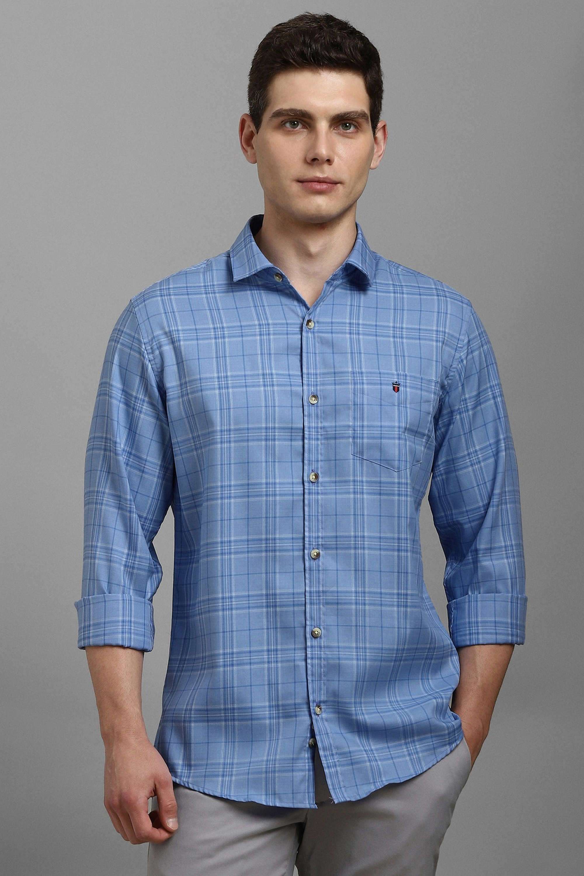 Checks-Cotton-Slim-Fit-Men-s-Casual-Wear-Shirt