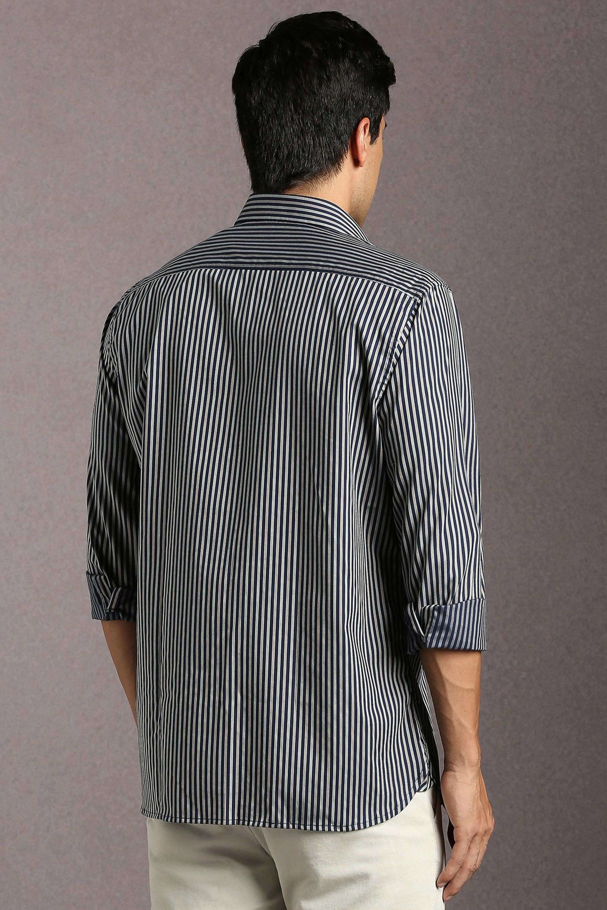 Stripes-Cotton-Slim-Fit-Men-s-Casual-Wear-Shirt