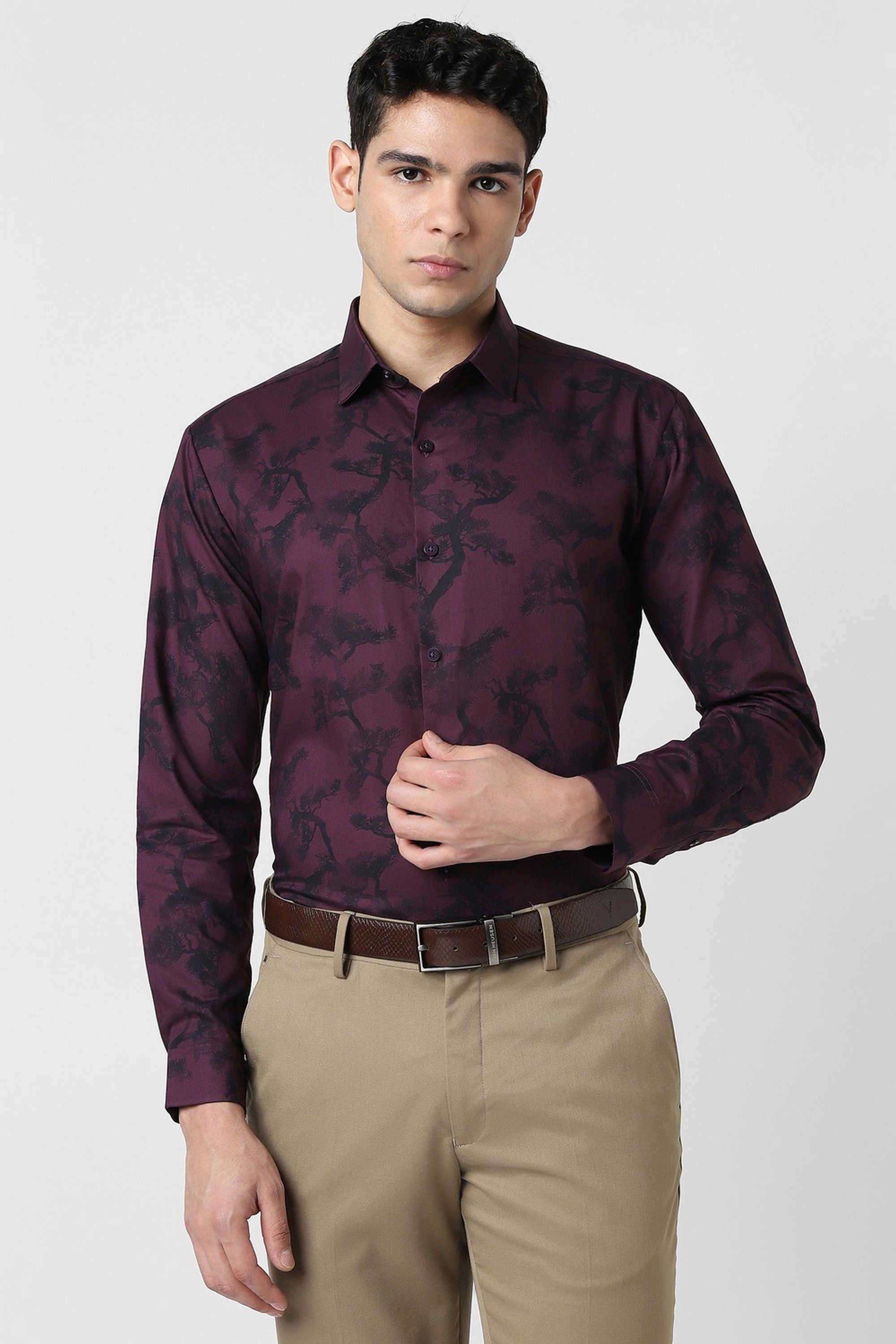 Solid-Blended-Fabric-Round-Neck-Men-s-T-Shirt