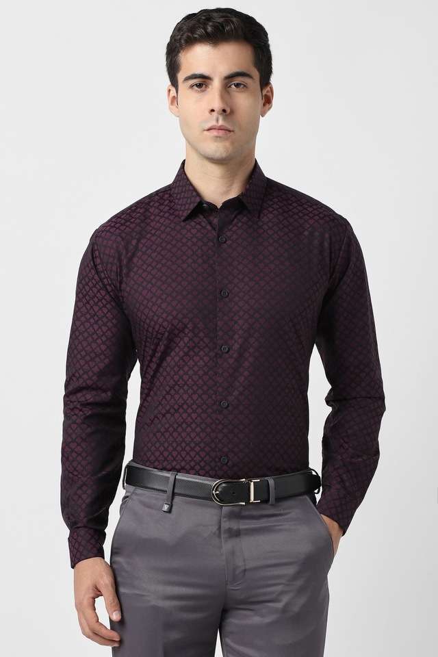 Solid-Cotton-Slim-Fit-Men-s-Formal-Wear-Shirt