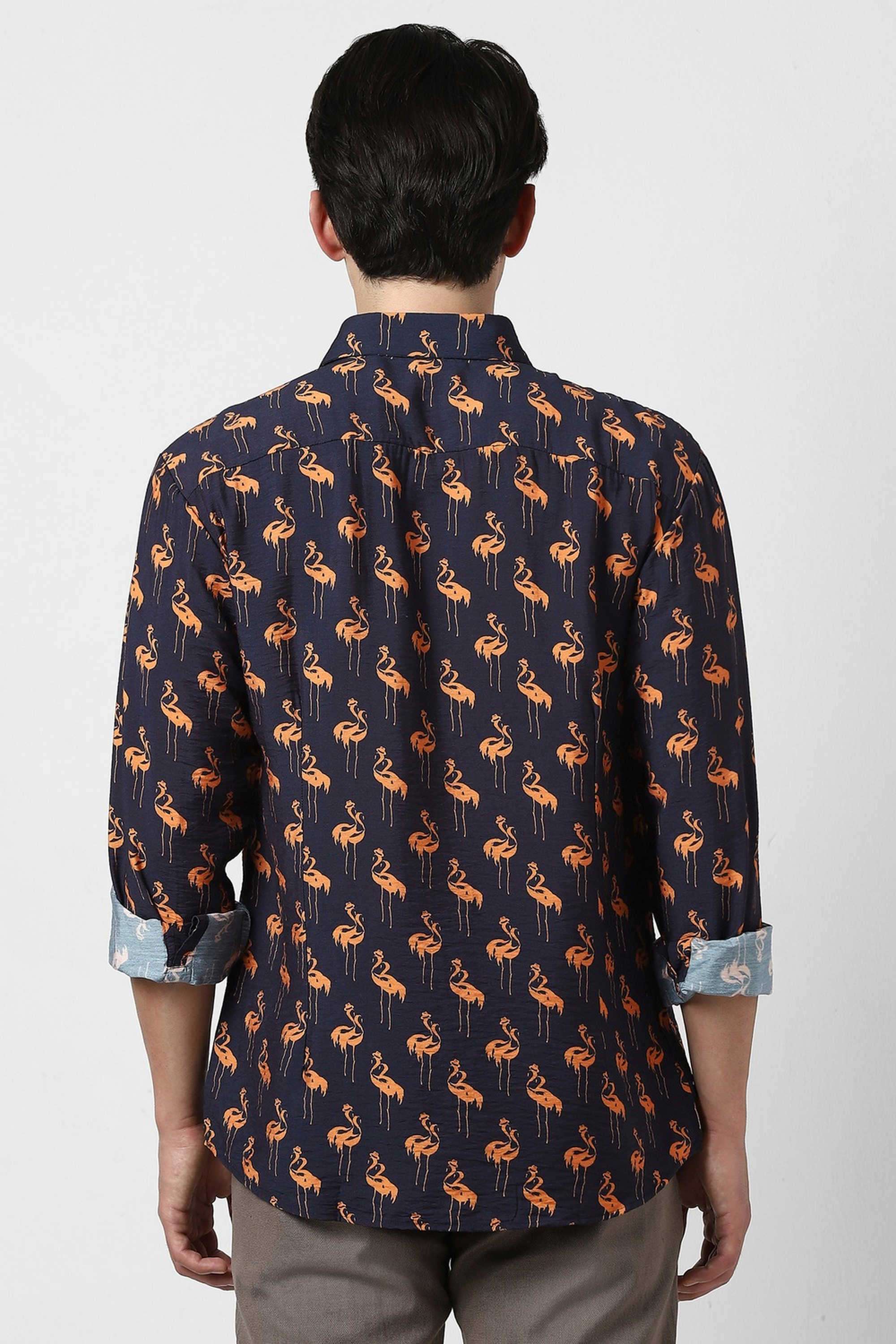 Solid-Blended-Fabric-Round-Neck-Men-s-T-Shirt