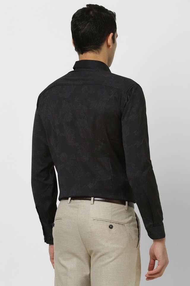 Printed-Blended-Fabric-Slim-Fit-Men-s-Formal-Wear-Shirt