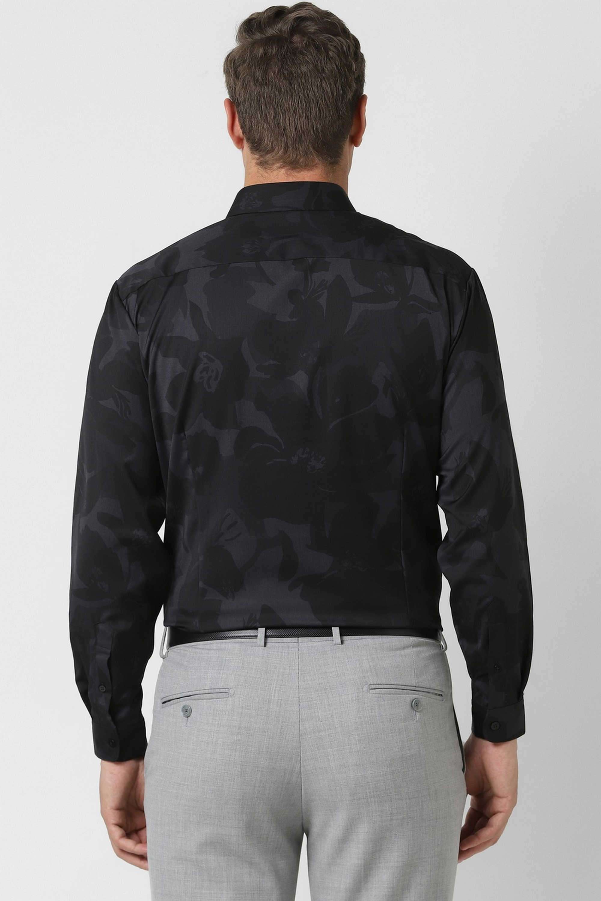 Solid-Blended-Fabric-Round-Neck-Men-s-T-Shirt