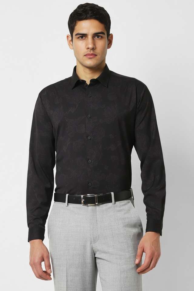 Printed-Blended-Fabric-Slim-Fit-Men-s-Formal-Wear-Shirt