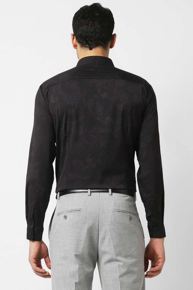 Printed-Blended-Fabric-Slim-Fit-Men-s-Formal-Wear-Shirt