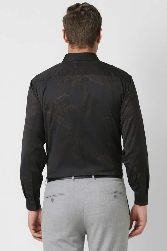 Printed-Blended-Fabric-Slim-Fit-Men-s-Formal-Wear-Shirt