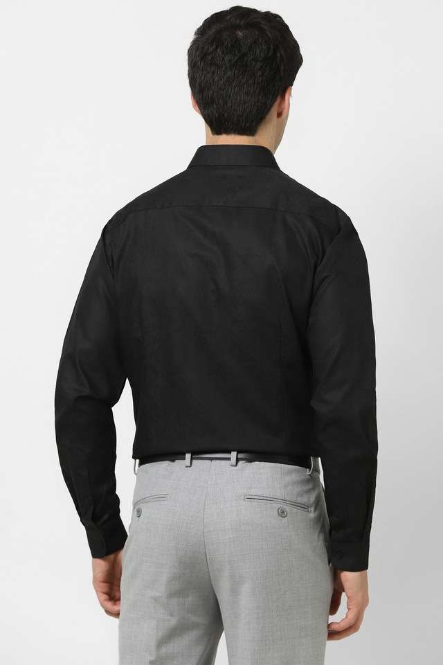 Solid-Cotton-Slim-Fit-Men-s-Formal-Wear-Shirt