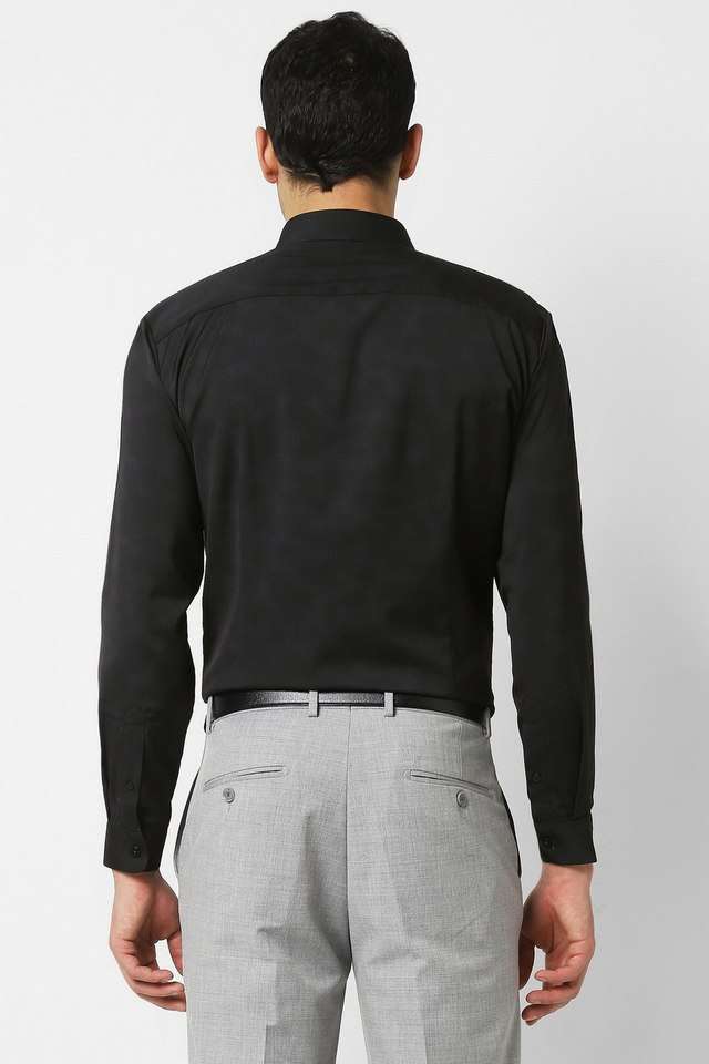 Printed-Blended-Fabric-Slim-Fit-Men-s-Formal-Wear-Shirt