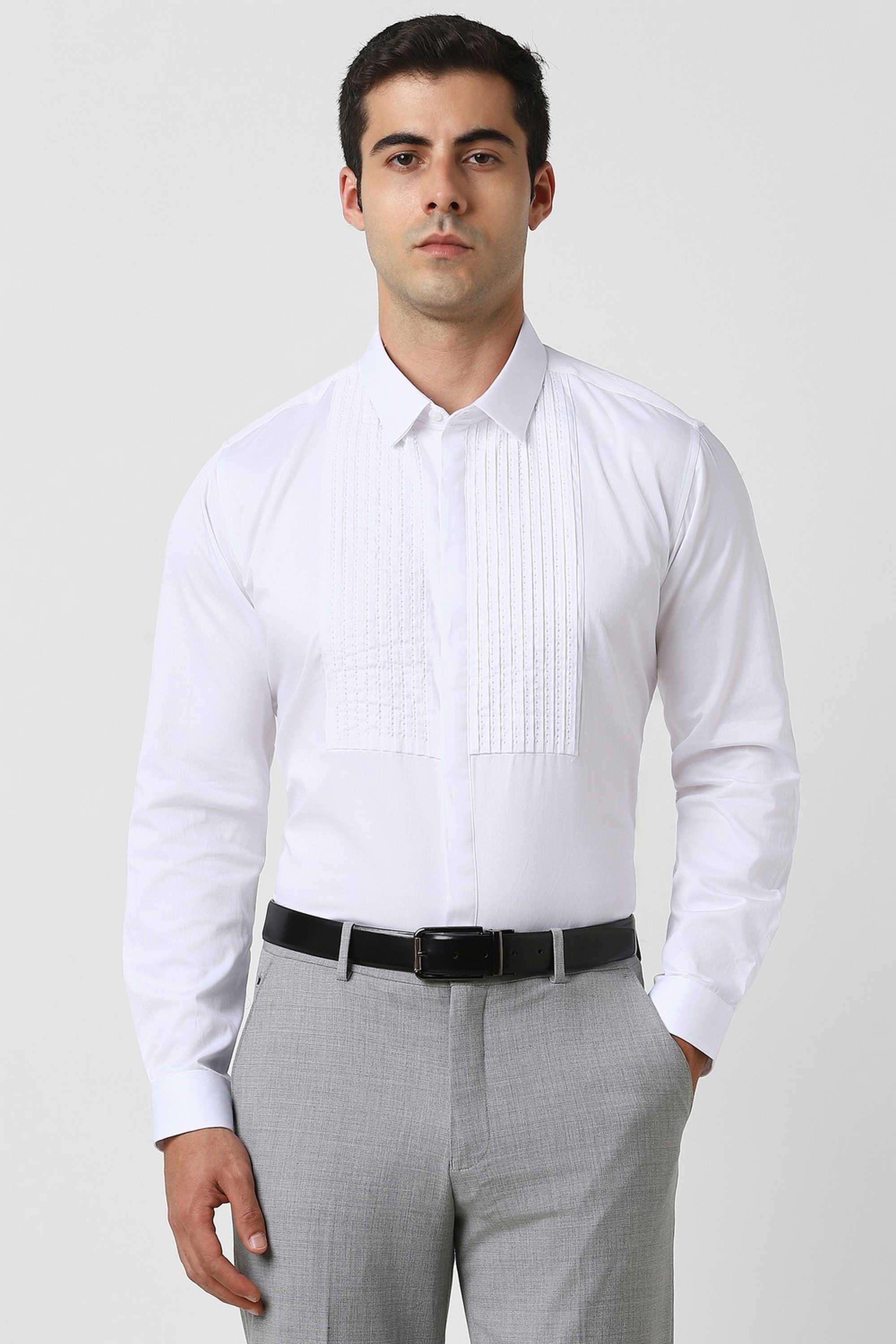 Solid-Blended-Fabric-Round-Neck-Men-s-T-Shirt