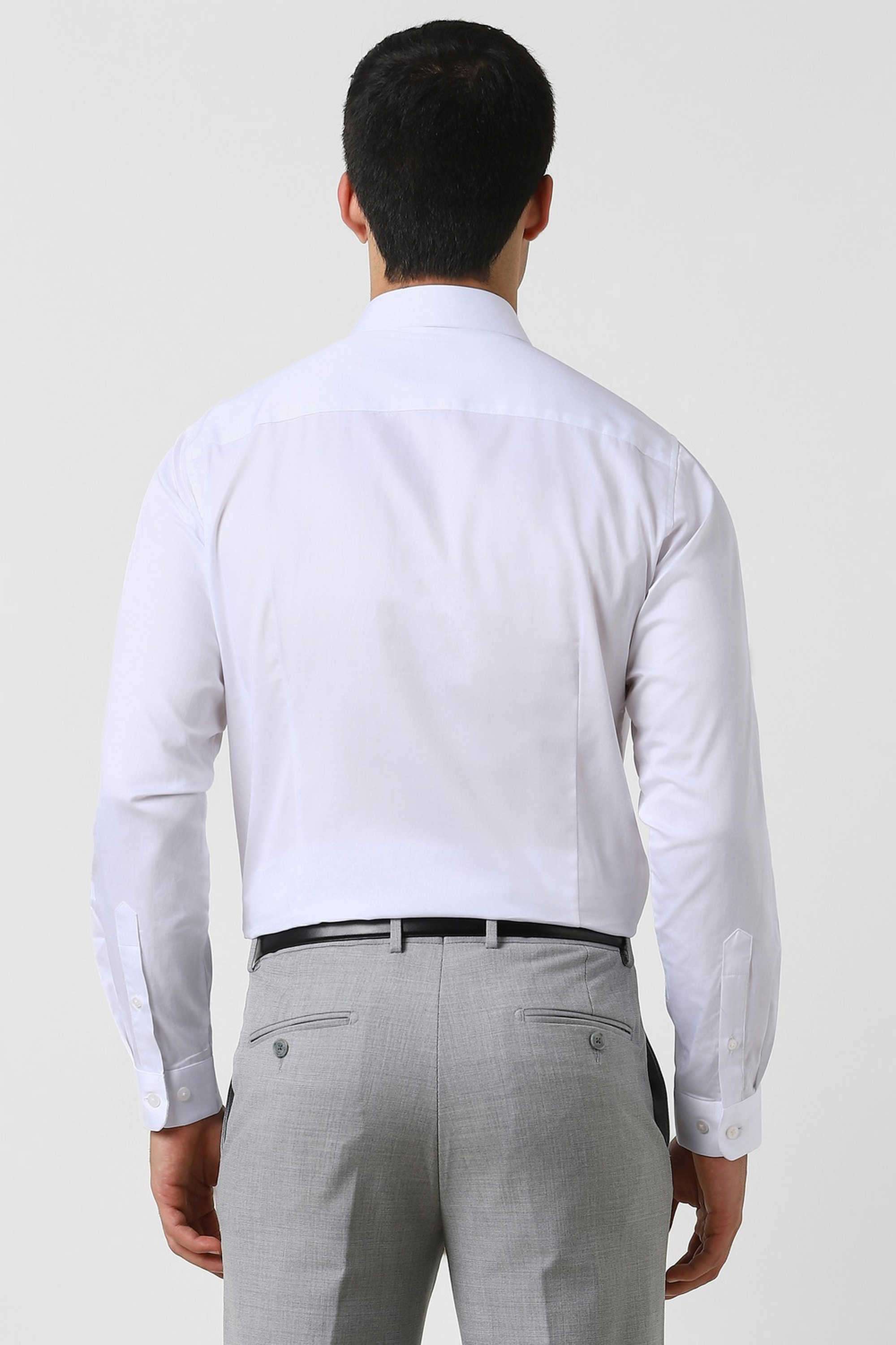 Solid-Blended-Fabric-Round-Neck-Men-s-T-Shirt