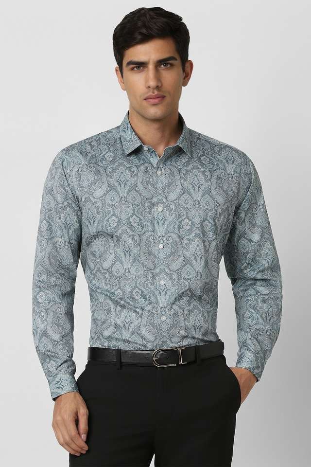 Printed-Cotton-Slim-Fit-Men-s-Formal-Wear-Shirt