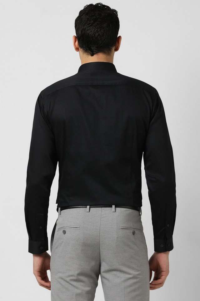 Solid-Cotton-Slim-Fit-Men-s-Formal-Wear-Shirt