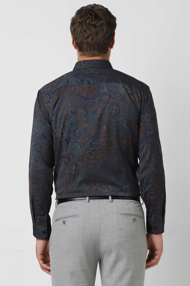 Solid-Blended-Fabric-Slim-Fit-Men-s-Formal-Wear-Shirt