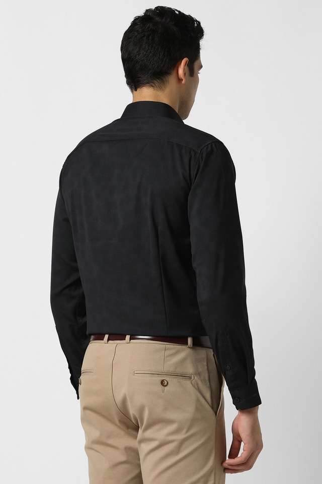 Printed-Blended-Fabric-Slim-Fit-Men-s-Formal-Wear-Shirt