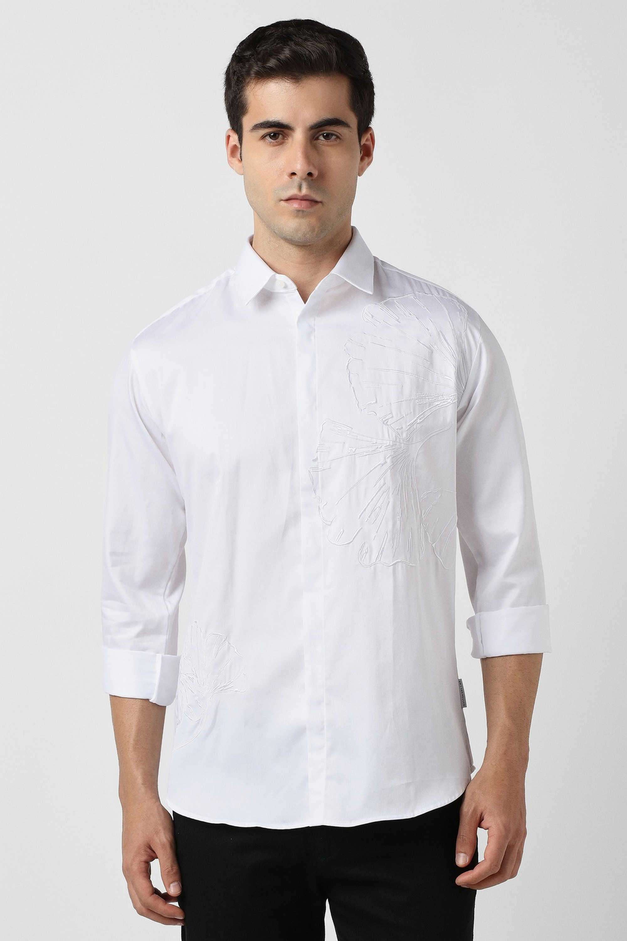 Solid-Blended-Fabric-Round-Neck-Men-s-T-Shirt