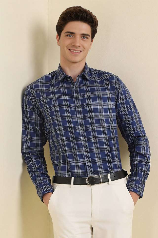 Checks-Cotton-Regular-Fit-Men-s-Formal-Wear-Shirt