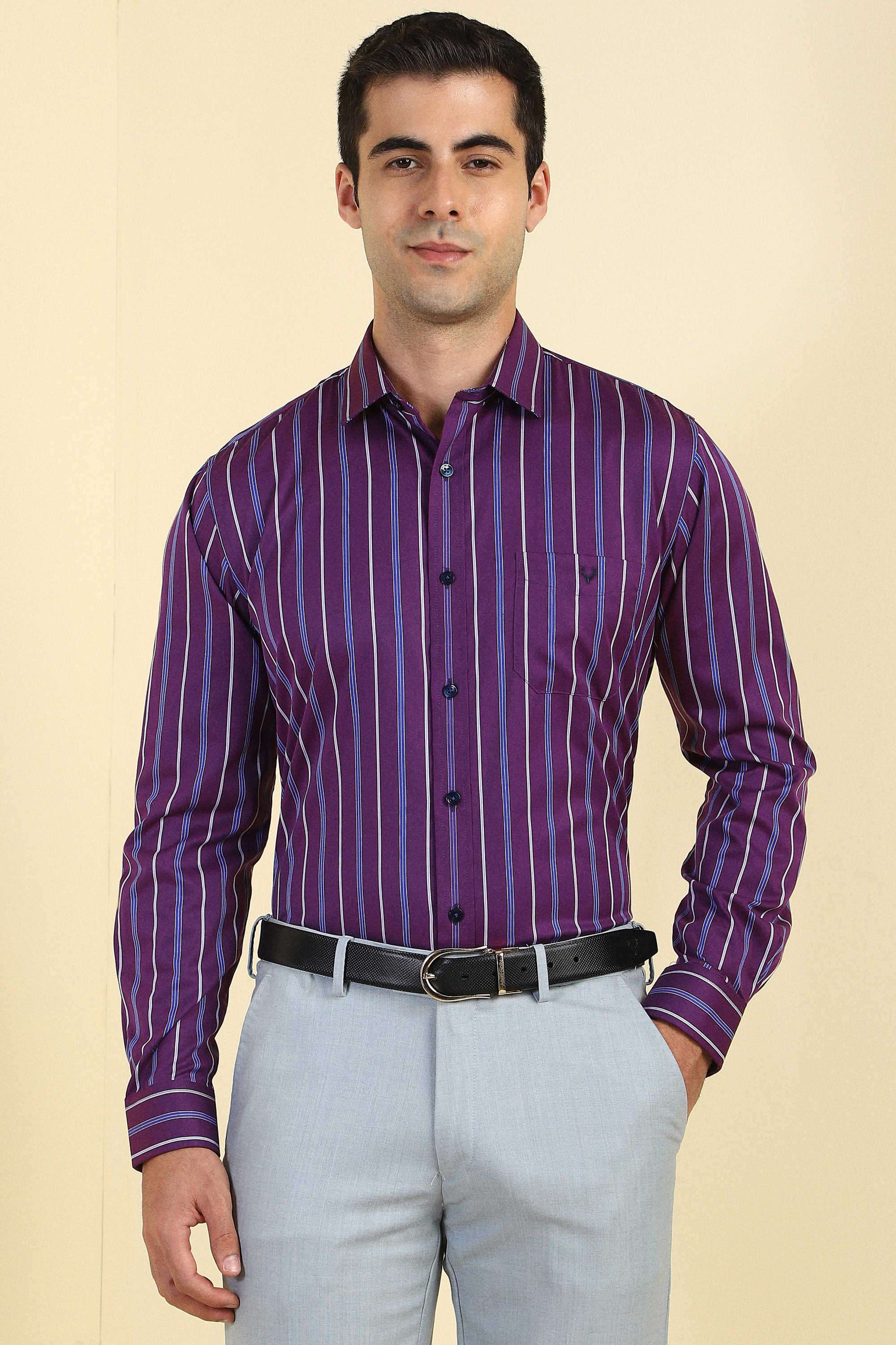 Stripes-Cotton-Regular-Fit-Men-s-Formal-Wear-Shirt