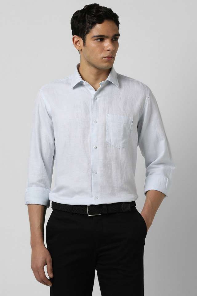 Textured-Blended-Fabric-Regular-Fit-Men-s-Formal-Wear-Shirt