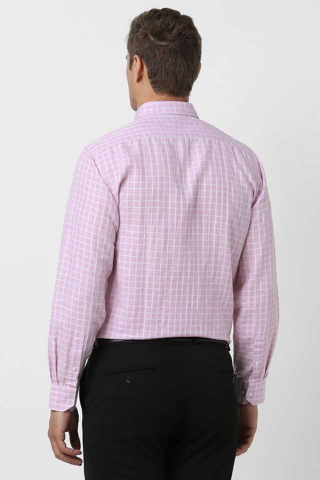 Checks-Blended-Fabric-Regular-Fit-Men-s-Formal-Wear-Shirt