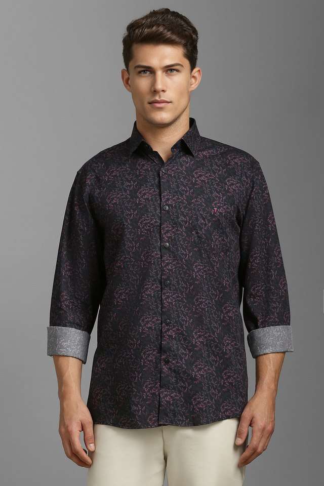 Printed-Cotton-Blend-Slim-Fit-Men-s-Casual-Wear-Shirt