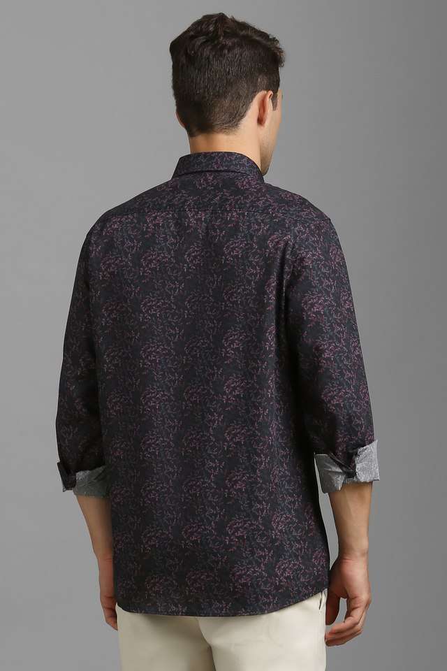 Printed-Cotton-Blend-Slim-Fit-Men-s-Casual-Wear-Shirt