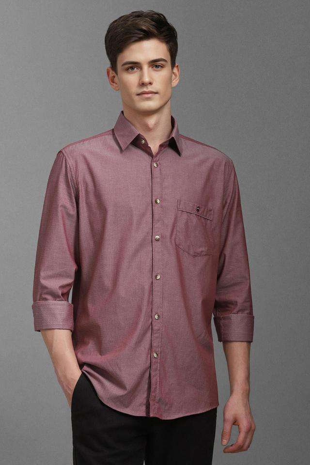 Textured-Cotton-Slim-Fit-Men-s-Casual-Wear-Shirt