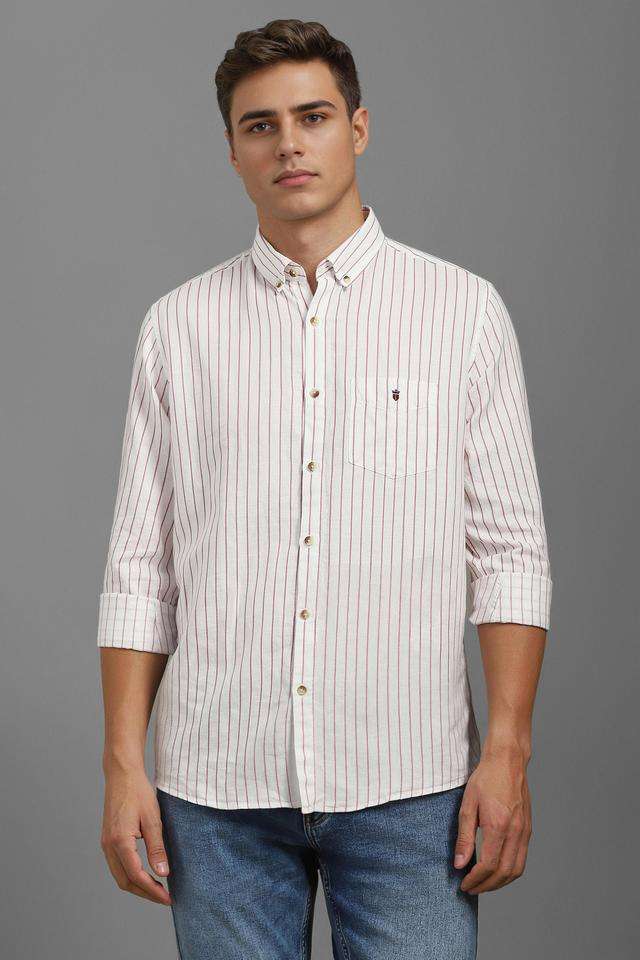 Stripes-Blended-Fabric-Slim-Fit-Men-s-Casual-Wear-Shirt