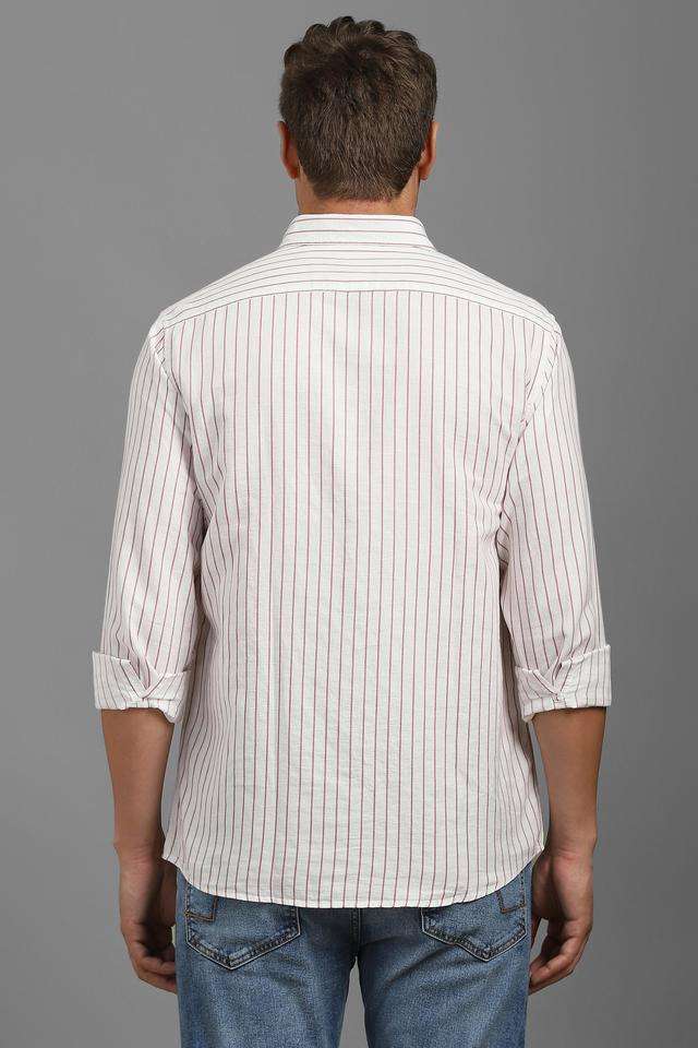 Stripes-Blended-Fabric-Slim-Fit-Men-s-Casual-Wear-Shirt