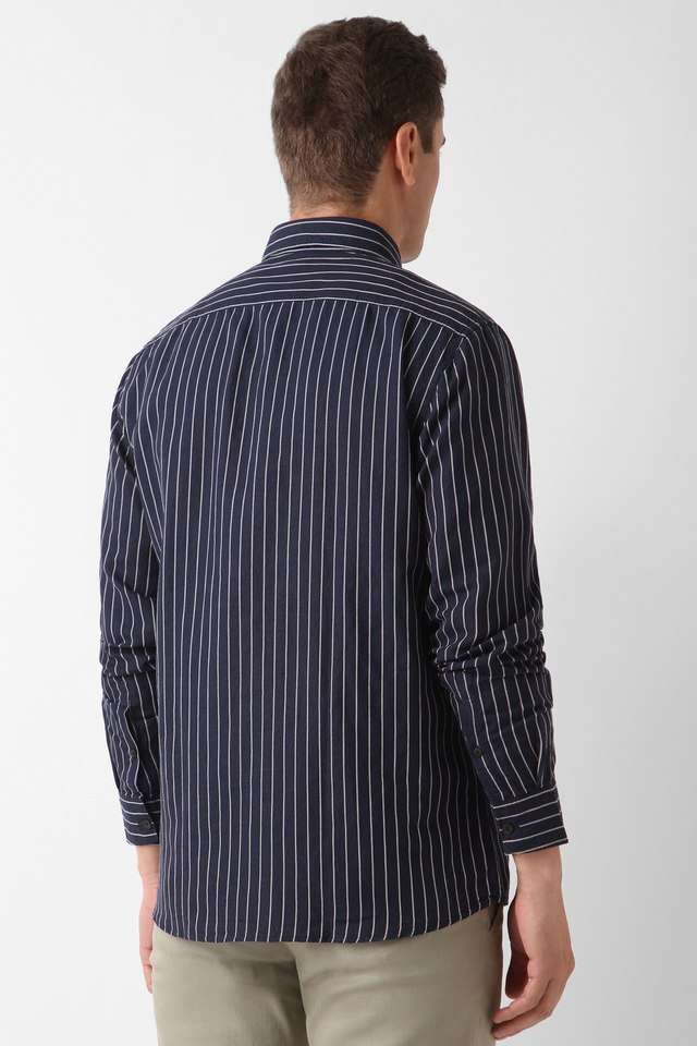 Stripes-Blended-Fabric-Slim-Fit-Men-s-Casual-Wear-Shirt