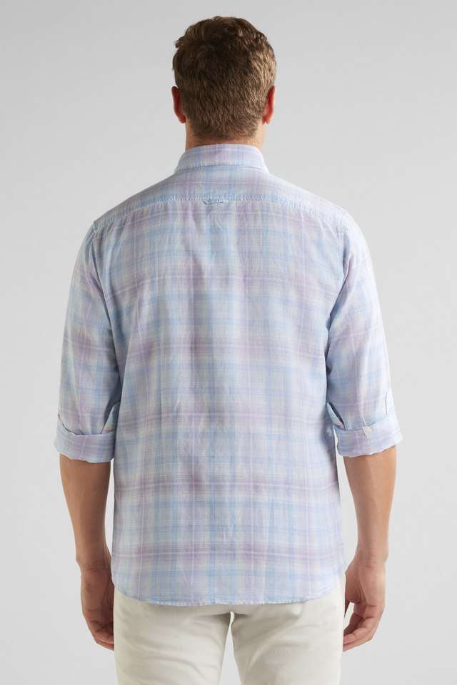 Checks-Blended-Fabric-Slim-Fit-Men-s-Casual-Wear-Shirt