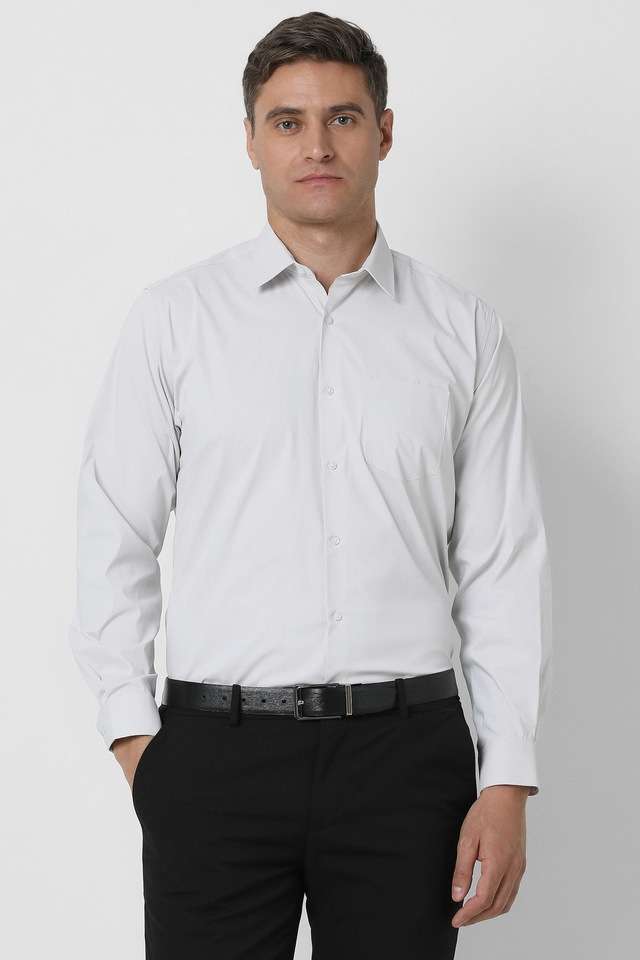 Solid-Blended-Fabric-Regular-Fit-Men-s-Formal-Wear-Shirt