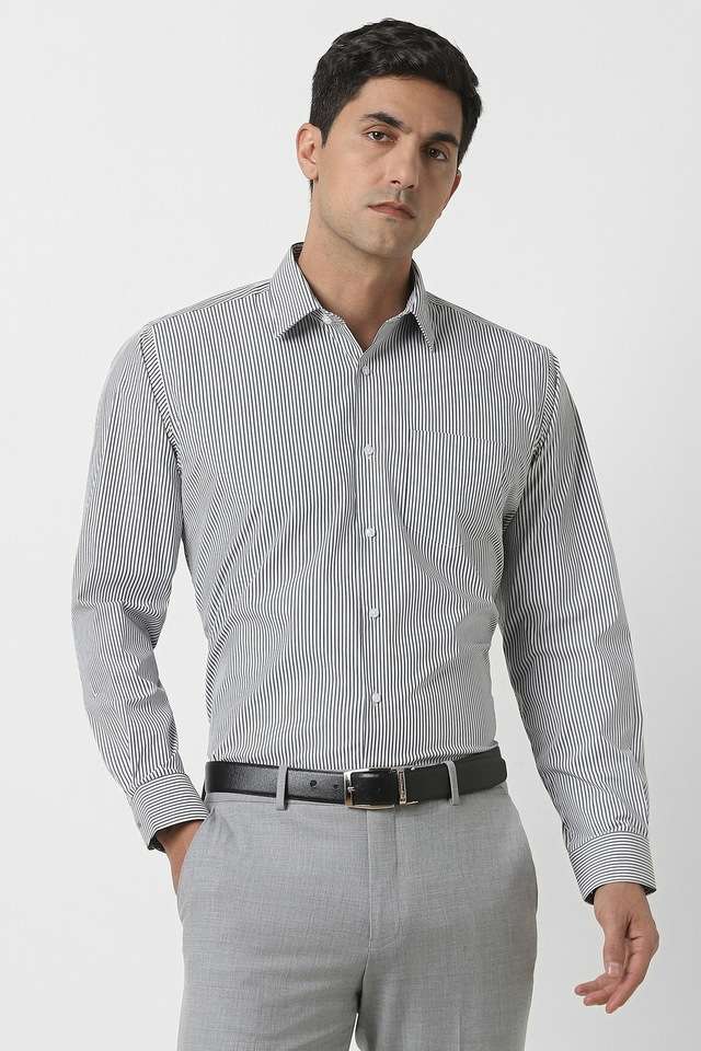 Stripes-Blended-Fabric-Regular-Fit-Men-s-Formal-Wear-Shirt