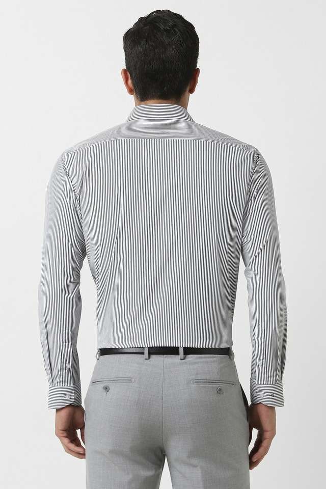Stripes-Blended-Fabric-Regular-Fit-Men-s-Formal-Wear-Shirt