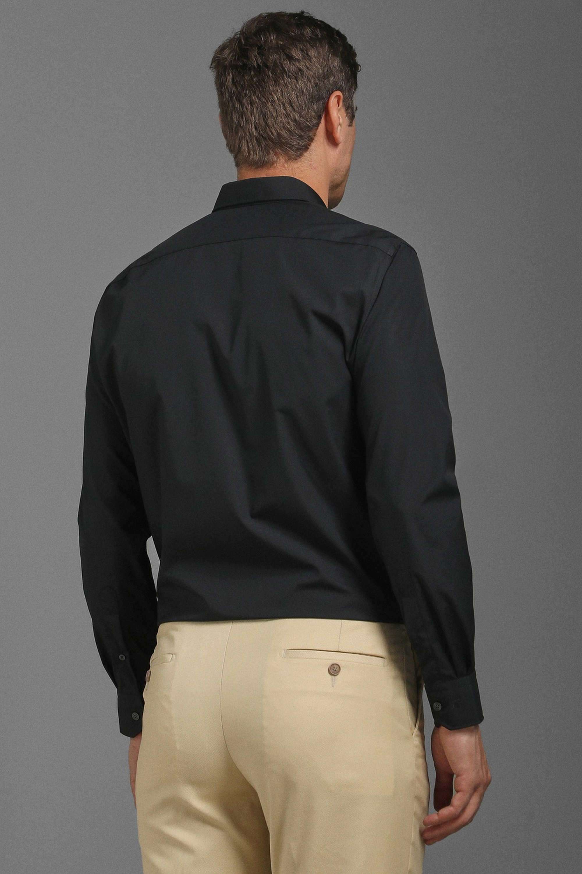 Solid-Polyester-Cotton-Regular-Fit-Men-s-Formal-Wear-Shirt