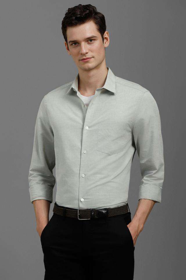 Solid-Cotton-Linen-Blend-Regular-Fit-Men-s-Formal-Wear-Shirt