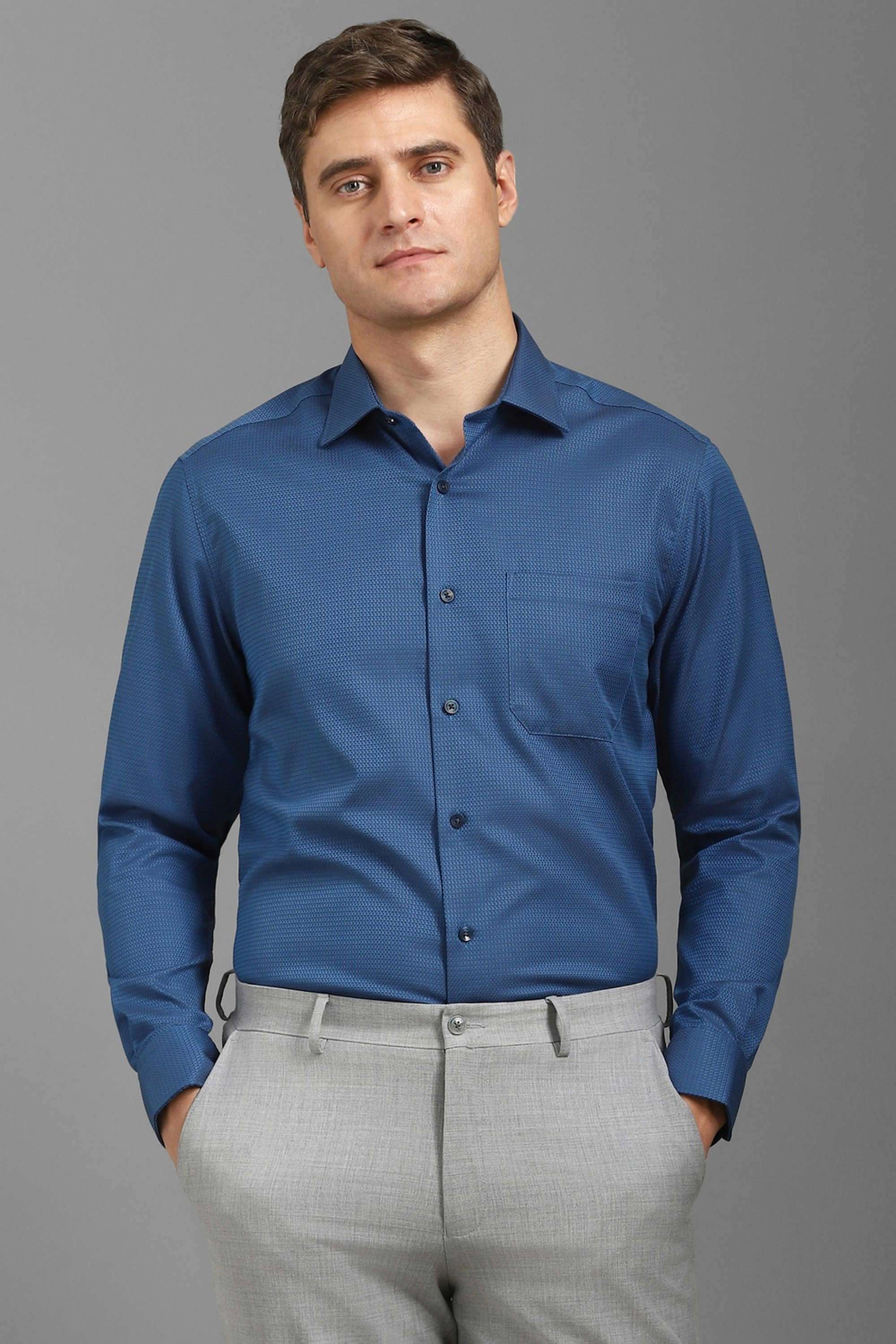 Textured-Cotton-Regular-Fit-Men-s-Formal-Wear-Shirt