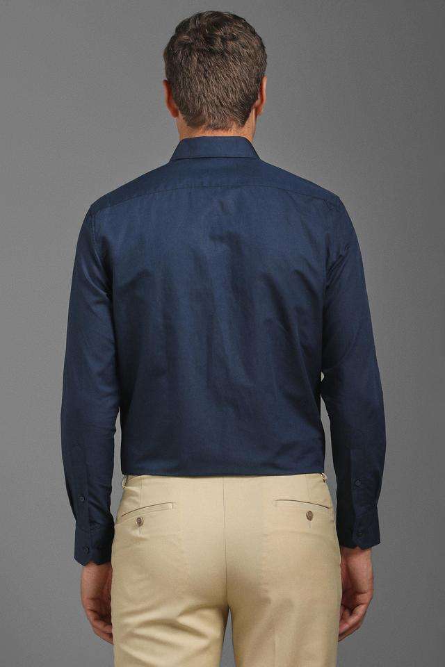 Solid-Cotton-Linen-Blend-Regular-Fit-Men-s-Formal-Wear-Shirt