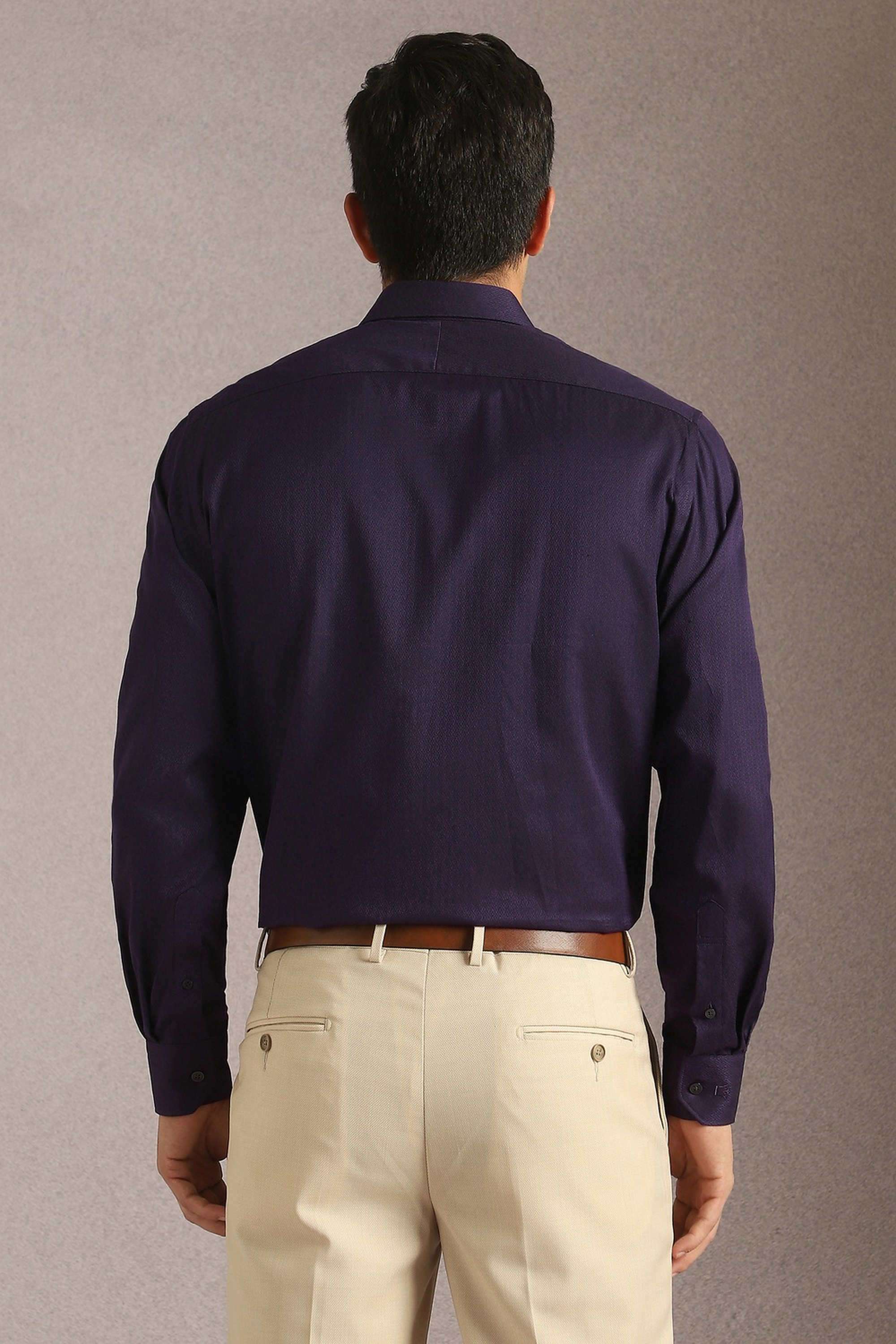 Textured-Cotton-Regular-Fit-Men-s-Formal-Wear-Shirt