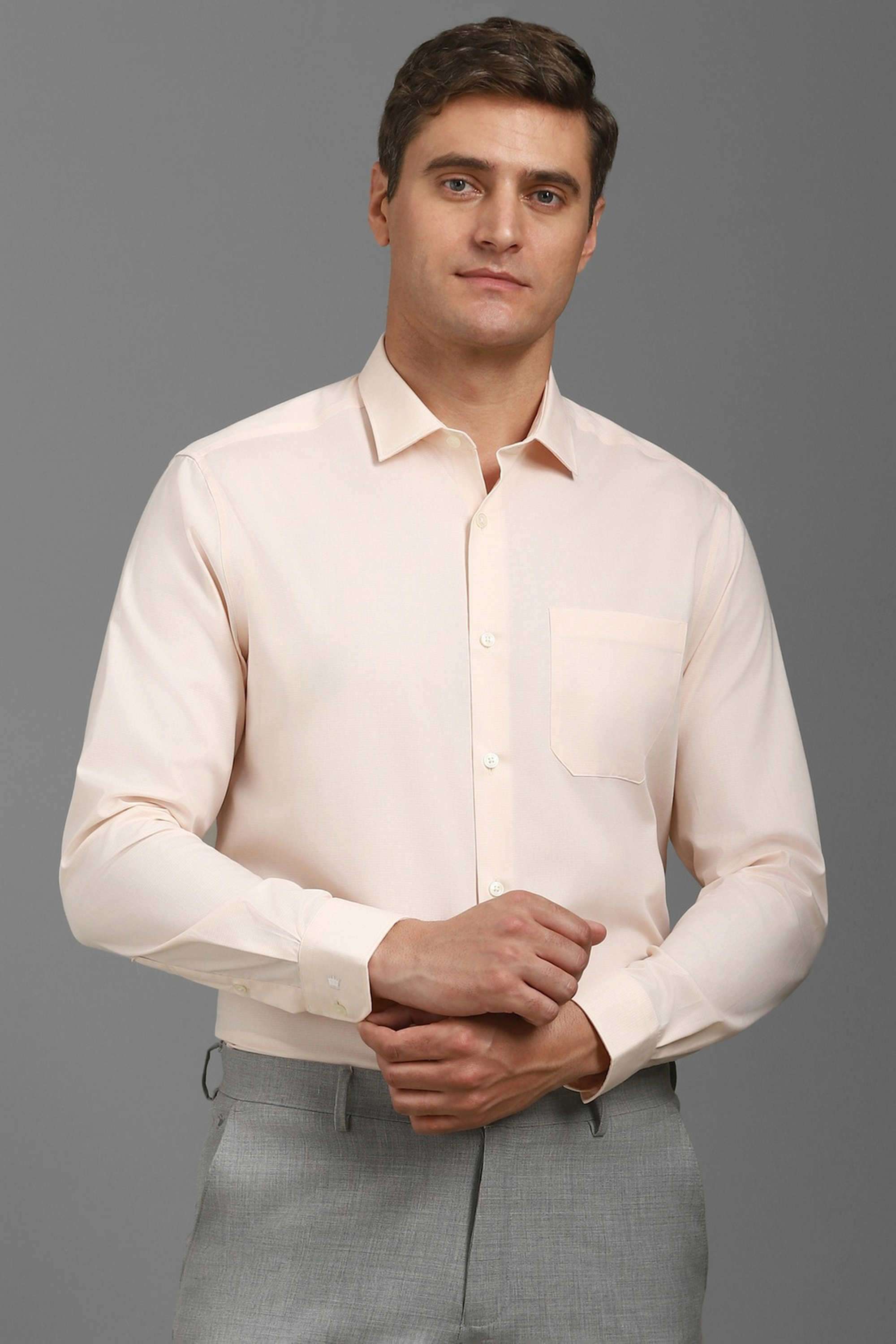Textured-Cotton-Regular-Fit-Men-s-Formal-Wear-Shirt