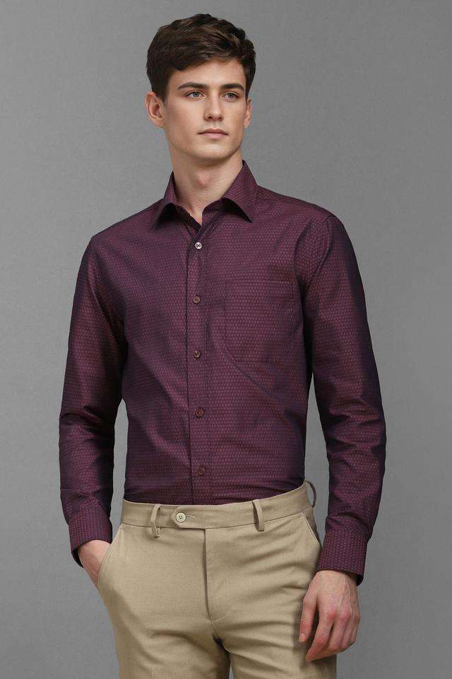 Textured-Cotton-Regular-Fit-Men-Formal-Wear-Shirt