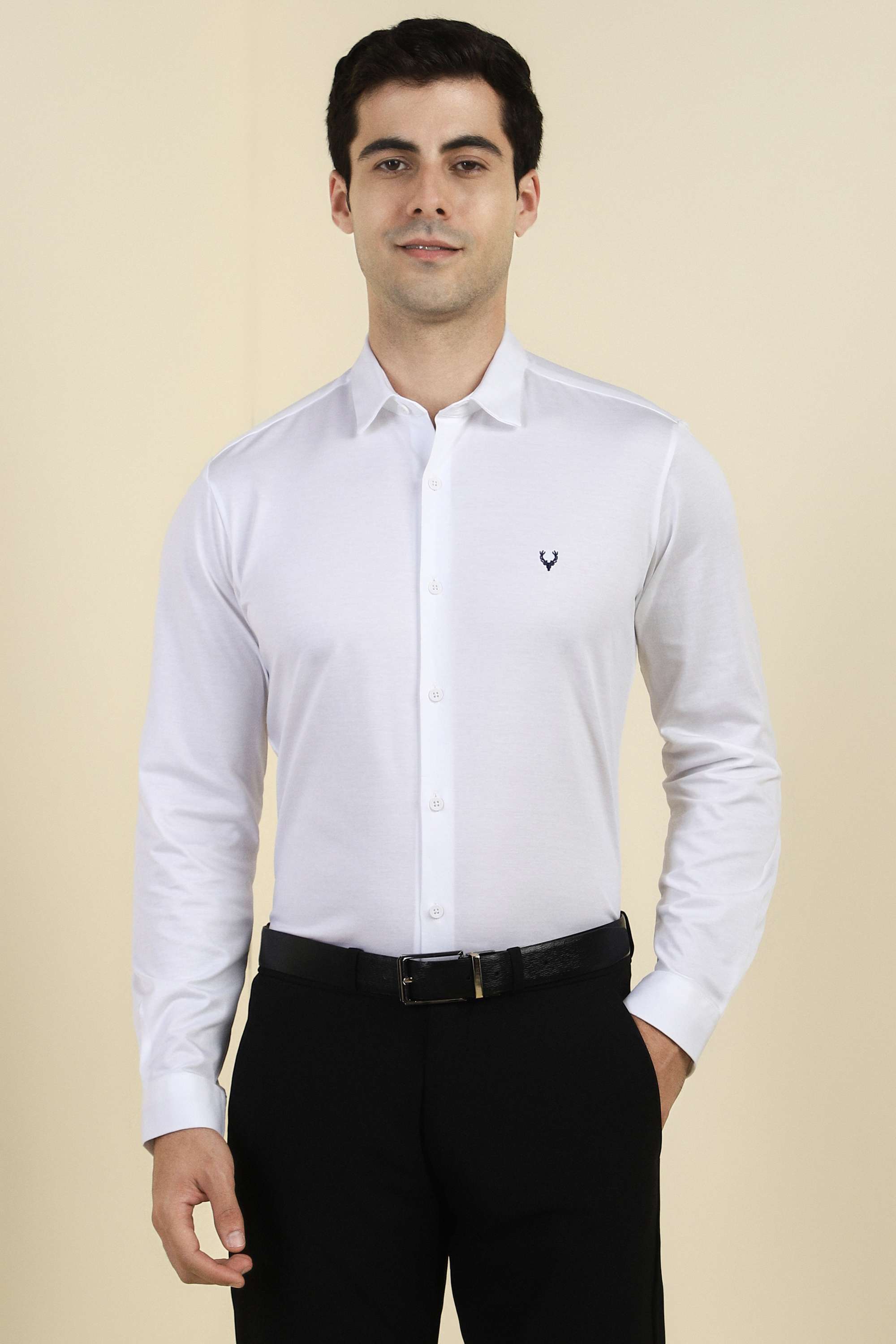 Solid-Cotton-Slim-Fit-Men-s-Formal-Shirt