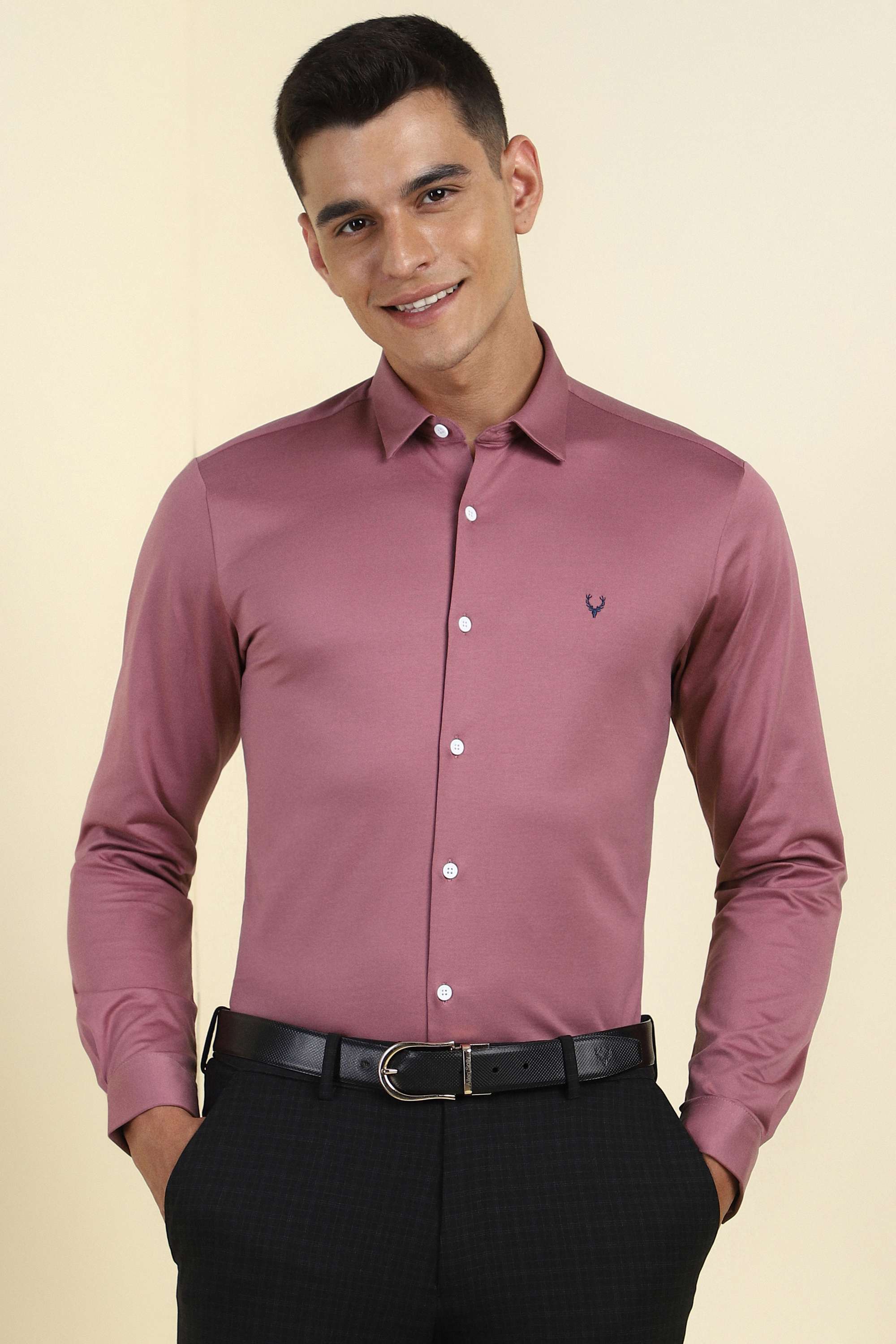 Solid-Cotton-Slim-Fit-Men-s-Formal-Shirt