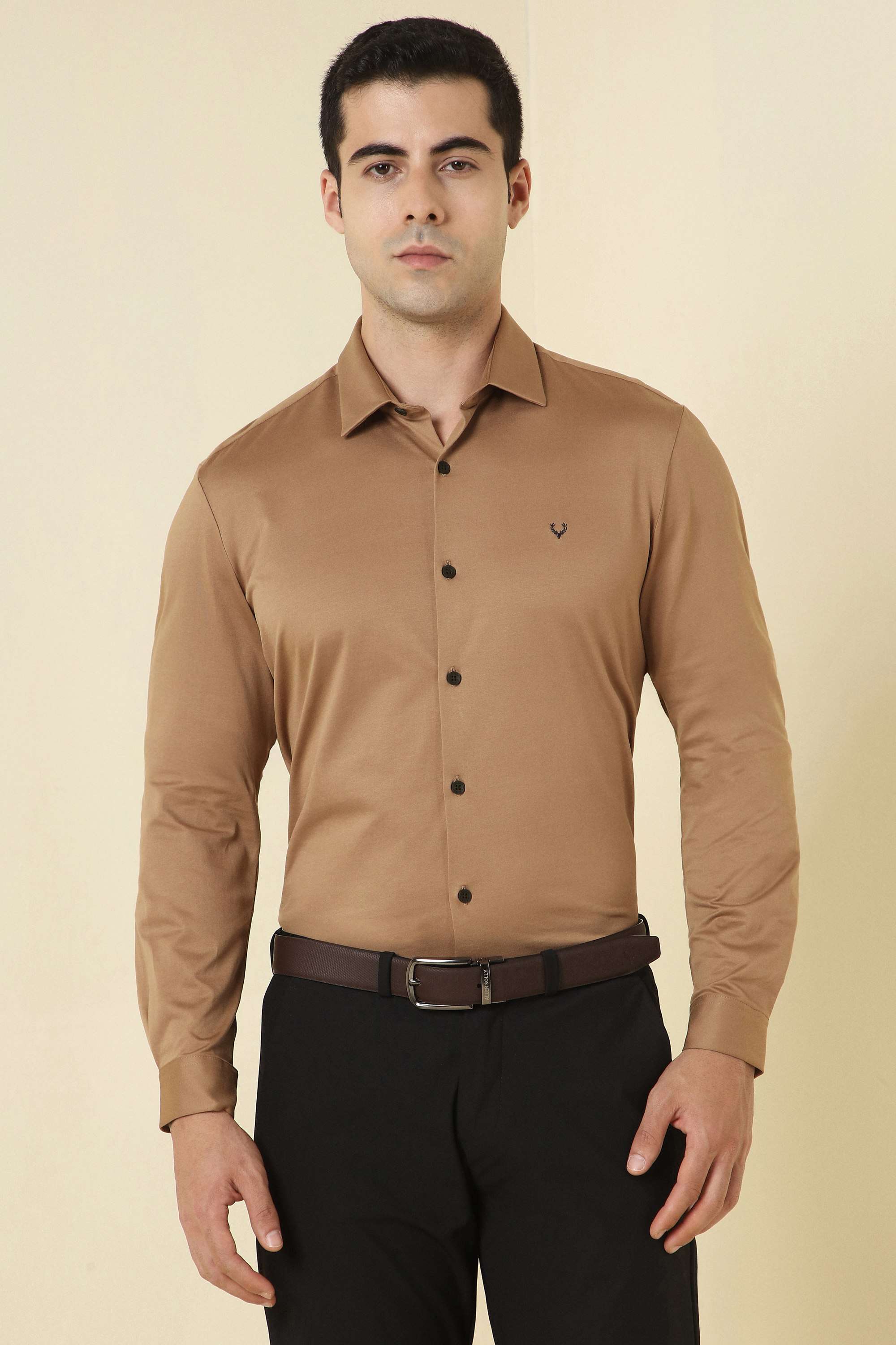 Solid-Cotton-Slim-Fit-Men-s-Formal-Shirt