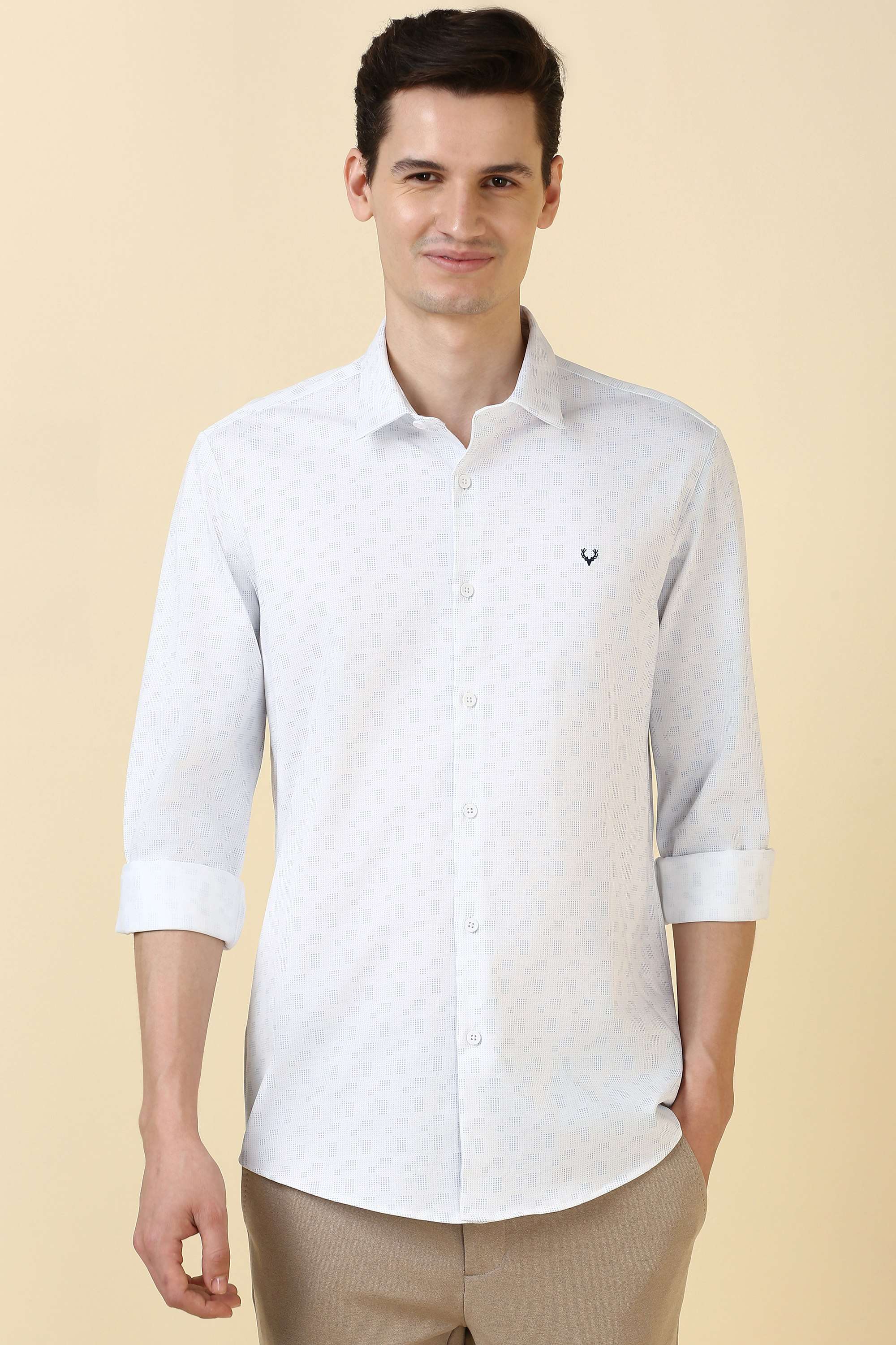 Printed-Cotton-Slim-Fit-Men-s-Formal-Shirt