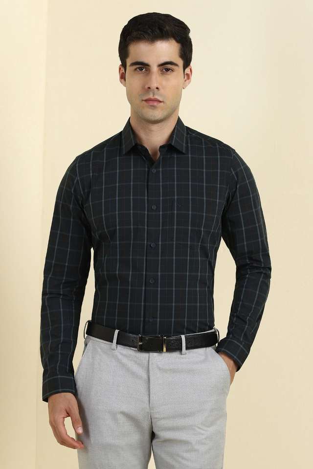 Checks-Blended-Fabric-Regular-Fit-Men-s-Casual-Wear-Shirt